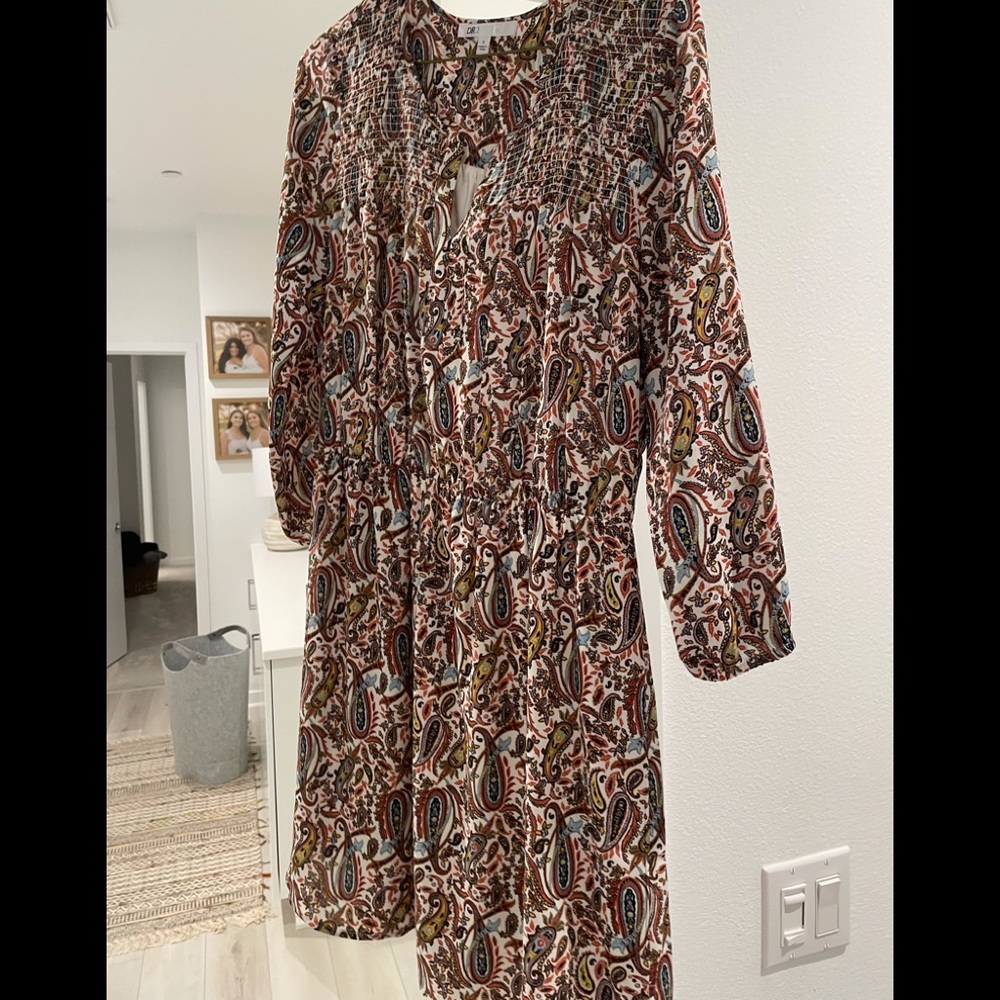 Colorful fall dress